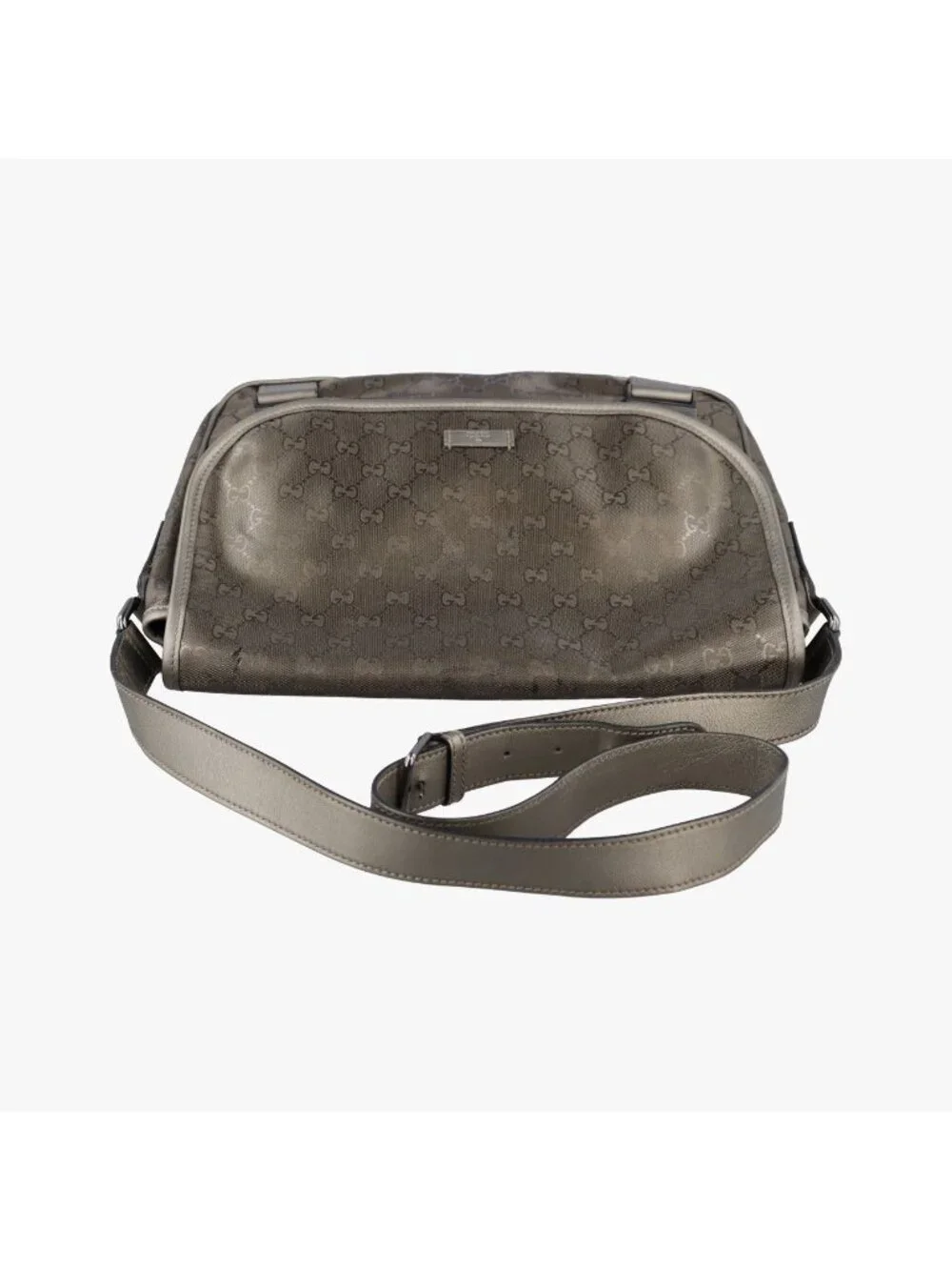 Gucci GG Plus Messenger Gold Leather